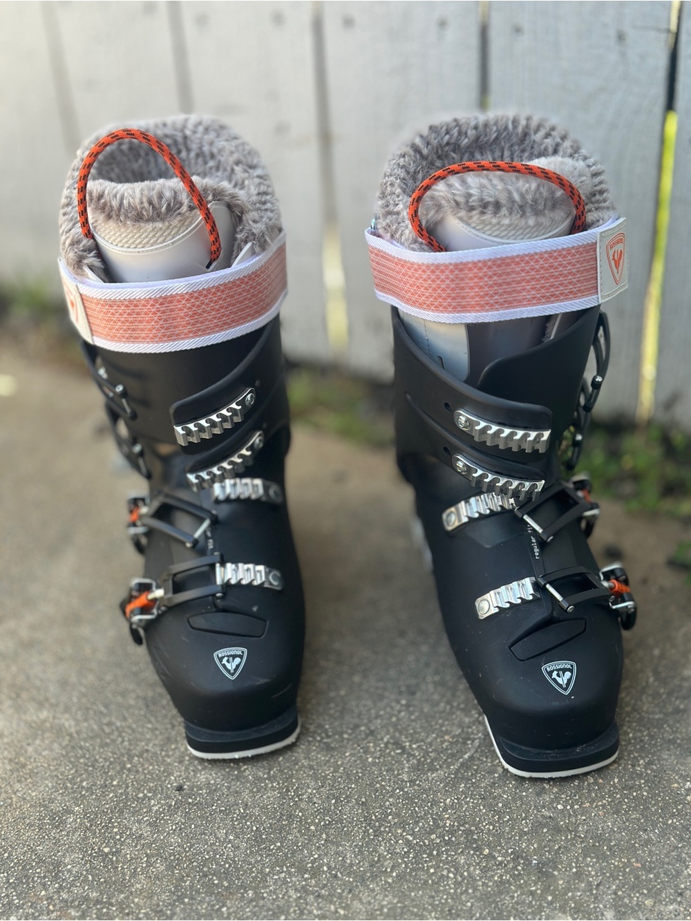 Rossignol AllTrack 70 Ski Boot-Black w/Orange detail.